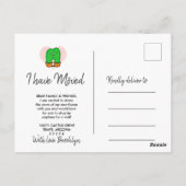 Cactus I Have Moving Announcementsはがき ポストカード (裏面)