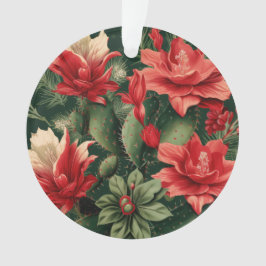 Cactus Kisses & Christmas Wishes – A Double-Sided  オーナメント