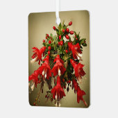 Cactus Kisses & Christmas Wishes – A Double-Sided メタルオーナメント (正面左)