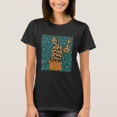Cactus Leopard Cinco De Mayo Cute Cacti Animal Pri Tシャツ (正面)