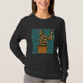 Cactus Leopard Cinco De Mayo Cute Cacti Animal Pri Tシャツ (正面)