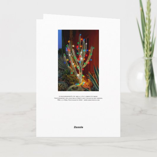 Cactus Lights内に家族の写真を追加、 シーズンカード (裏面)