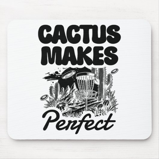 Cactus Makes Perfect Disc Golf Adventure  マウスパッド (正面)