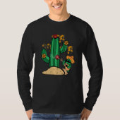 cactus music singing guitar sombrero mexicano dese tシャツ (正面)