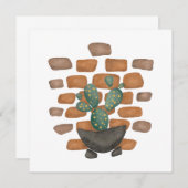 Cactus Oasis：自然からインスパイアされたレンガの壁の装飾 (正面/裏面)