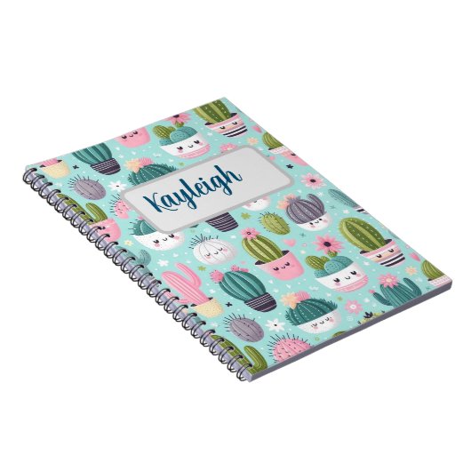 Cactus pattern ノートブック (右側)