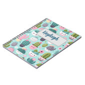 Cactus pattern ノートブック (左側)