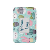 Cactus pattern バスマット (正面縦)