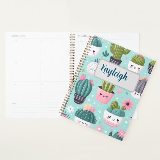 Cactus pattern プランナー手帳 (ディスプレー)