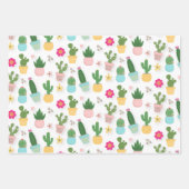 Cactus Pattern  ラッピングペーパーシート (正面2)