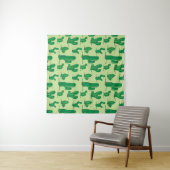cactus pattern. hand drawing pattern. seamless han タペストリー (インサイチュ(横))
