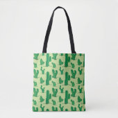 cactus pattern. hand drawing pattern. seamless han トートバッグ (正面)