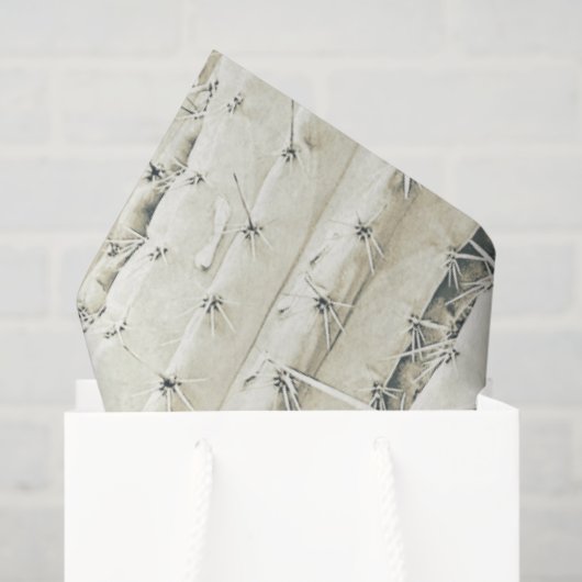 Cactus Photo Art Neutral Chic Modern Desert 薄葉紙 (ギフトバッグ)