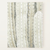 CACTUS Photo Art YEARニュートラル砂漠モダンおもしろい プランナー手帳 (裏面)