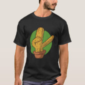 cactus plant dab dabbing tシャツ (正面)