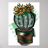 Cactus Plant In A Pot ポスター (正面)