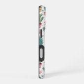 Cactus Pot with Plants, Flowers and Rainbows iPhone 16ケース (右側面)