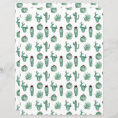 Cactus Scrapbook Paper (正面/裏面)