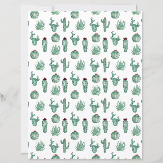 Cactus Scrapbook Paper (正面)