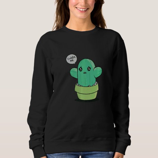 Cactus Serape Cute Cactus plants  Mexican Fiesta スウェットシャツ (正面)