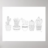 Cactus Sketch ポスター (正面)