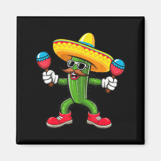 Cactus Sombrero Cinco De Mayo Mexican Cactus Party マグネット