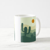 cactus, sun and desert coffee mug コーヒーマグカップ (正面右)