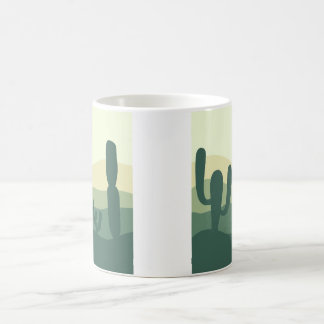 cactus, sun and desert coffee mug コーヒーマグカップ