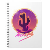 CACTUS SUNSET NEON  ノートブック (正面)