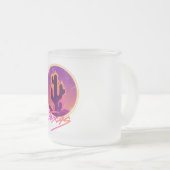 CACTUS SUNSET NEON  フロストグラスマグカップ (正面右)