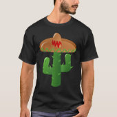 CACTUS TEE CACTUS WEARING A SOMBRERO WESTERN CACTI Tシャツ (正面)
