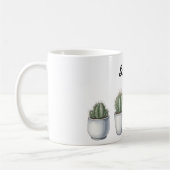 Cactus watercolour mug コーヒーマグカップ (左)