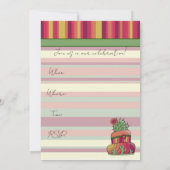 Cactus Wedding Cake 招待状 (裏面)