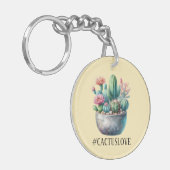Cactusloveハッシュタグ キーホルダー (正面左)