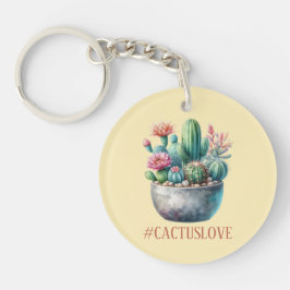 Cactusloveハッシュタグ キーホルダー