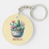 Cactusloveハッシュタグ キーホルダー (裏面)