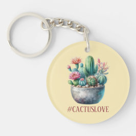 Cactusloveハッシュタグ キーホルダー
