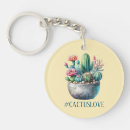 Cactusloveハッシュタグ キーホルダー