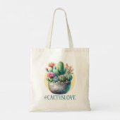 Cactusloveハッシュタグ トートバッグ (裏面)