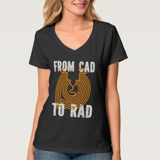 CADから素晴らしい3DへのPLA恋人のプリントおたくデザイン Tシャツ (正面)