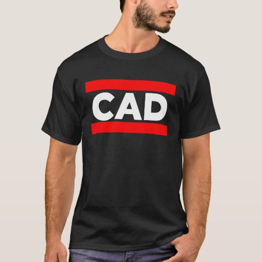 CADコンピュータ支援 Tシャツ (正面)