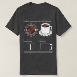 CADモード:コーヒー、ギア、カオス Tシャツ