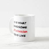 cad技術者素晴らし、 コーヒーマグカップ (正面左)