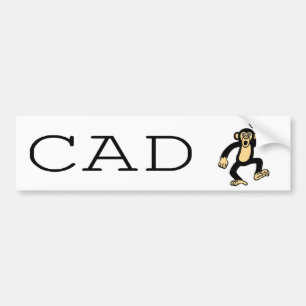CAD猿1 バンパーステッカー