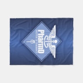 Cad PharmD （ダイヤモンド） フリースブランケット (正面(横))