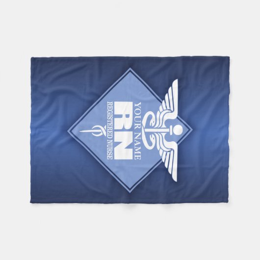 Cad RN (ダイヤモンドパーソナライズされた) フリースブランケット (正面(横))