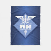 Cad RN (ダイヤモンドパーソナライズされた) フリースブランケット (正面)