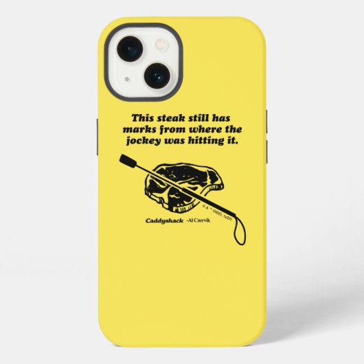 Caddyshack | このステーキの跡はまだ残ってるぜ iPhoneケース (裏面)