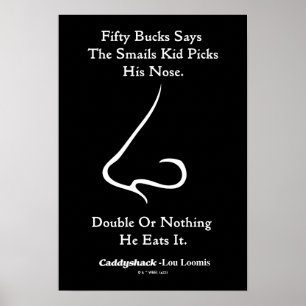 Caddyshack   Fifty Bucks Says ポスター