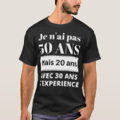Cadeau anniversaire 50 ans tシャツ (正面)